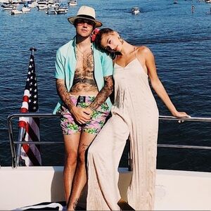 NWT Zara Jumpsuit as seen on Hailey Bieber